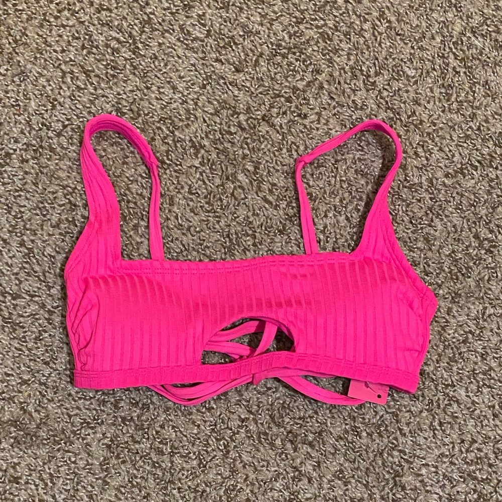 Bright Pink Bikini Top